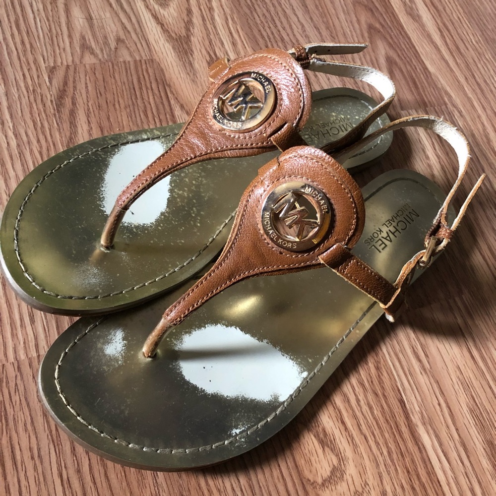 MICHAEL KORS BROWN SANDALS